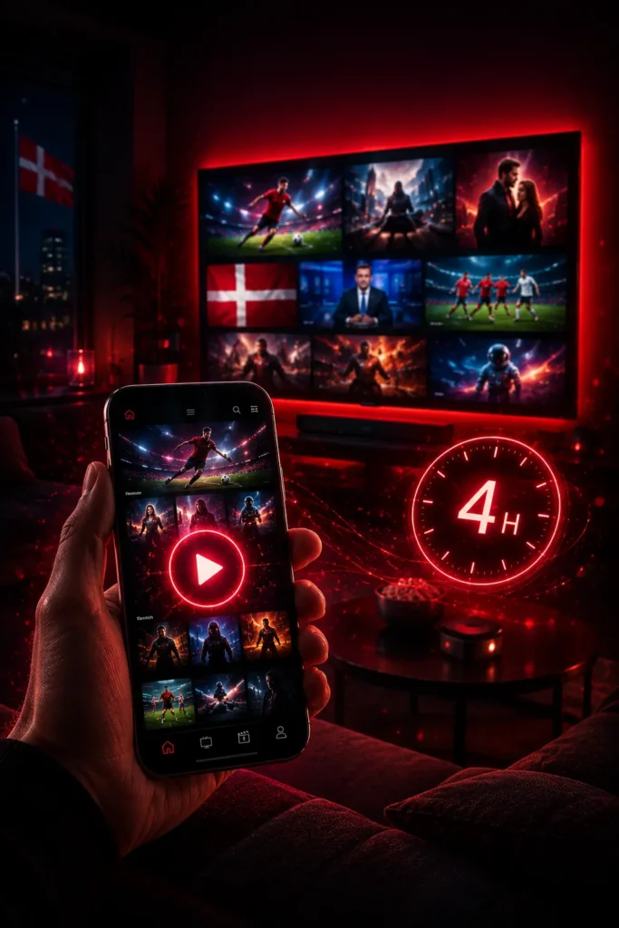 Gratis IPTV prøve i 4 timer - test på Smart TV i Danmark